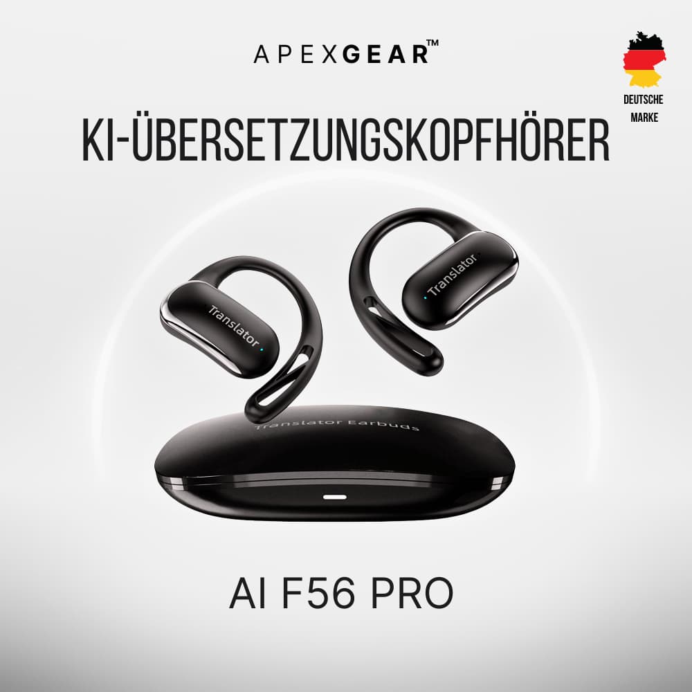 AI F56 PRO | Premium 3-in-1 Kopfhörer für Echtzeitübersetzung