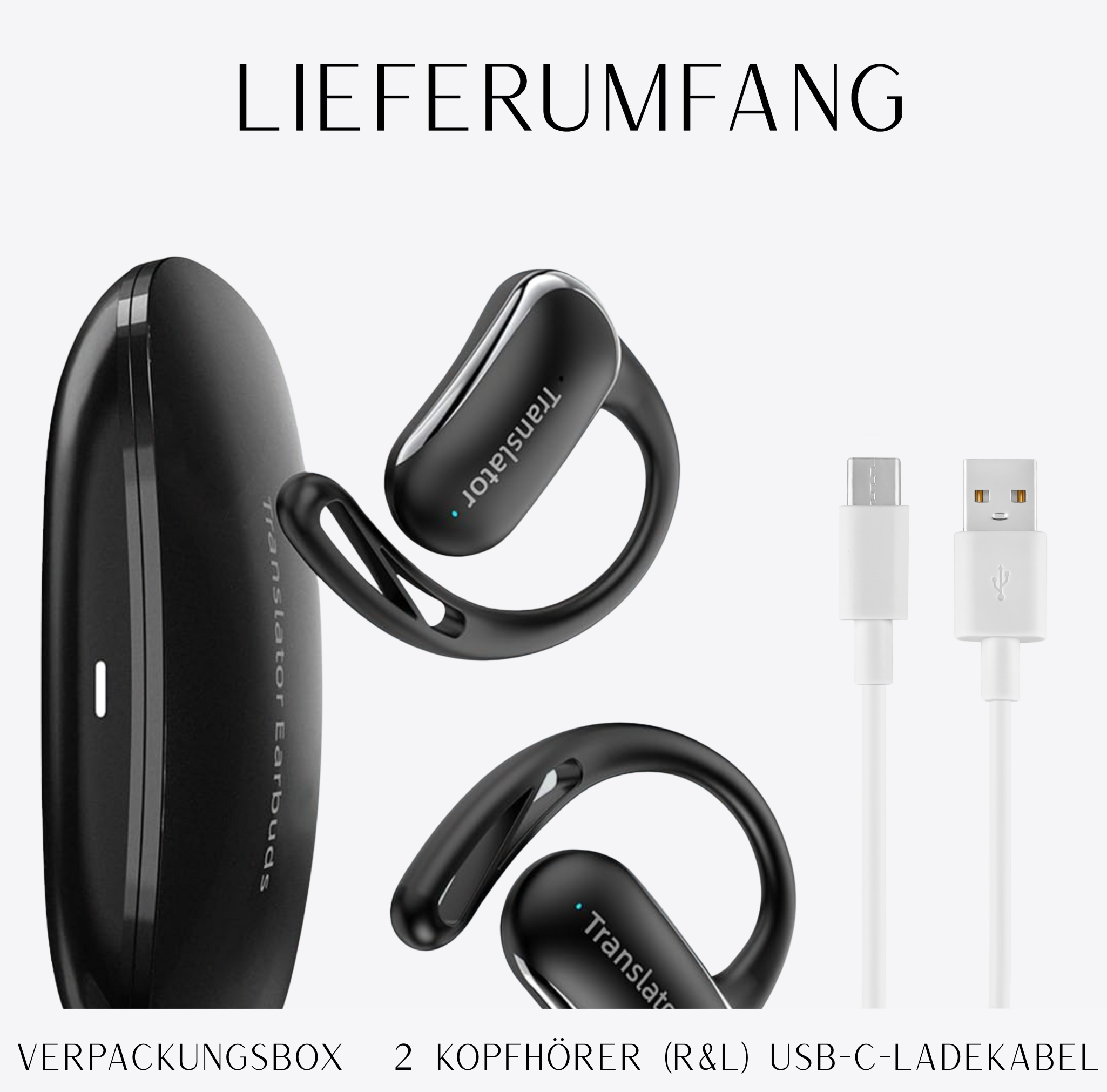 AI F56 PRO | Premium 3-in-1 Kopfhörer für Echtzeitübersetzung